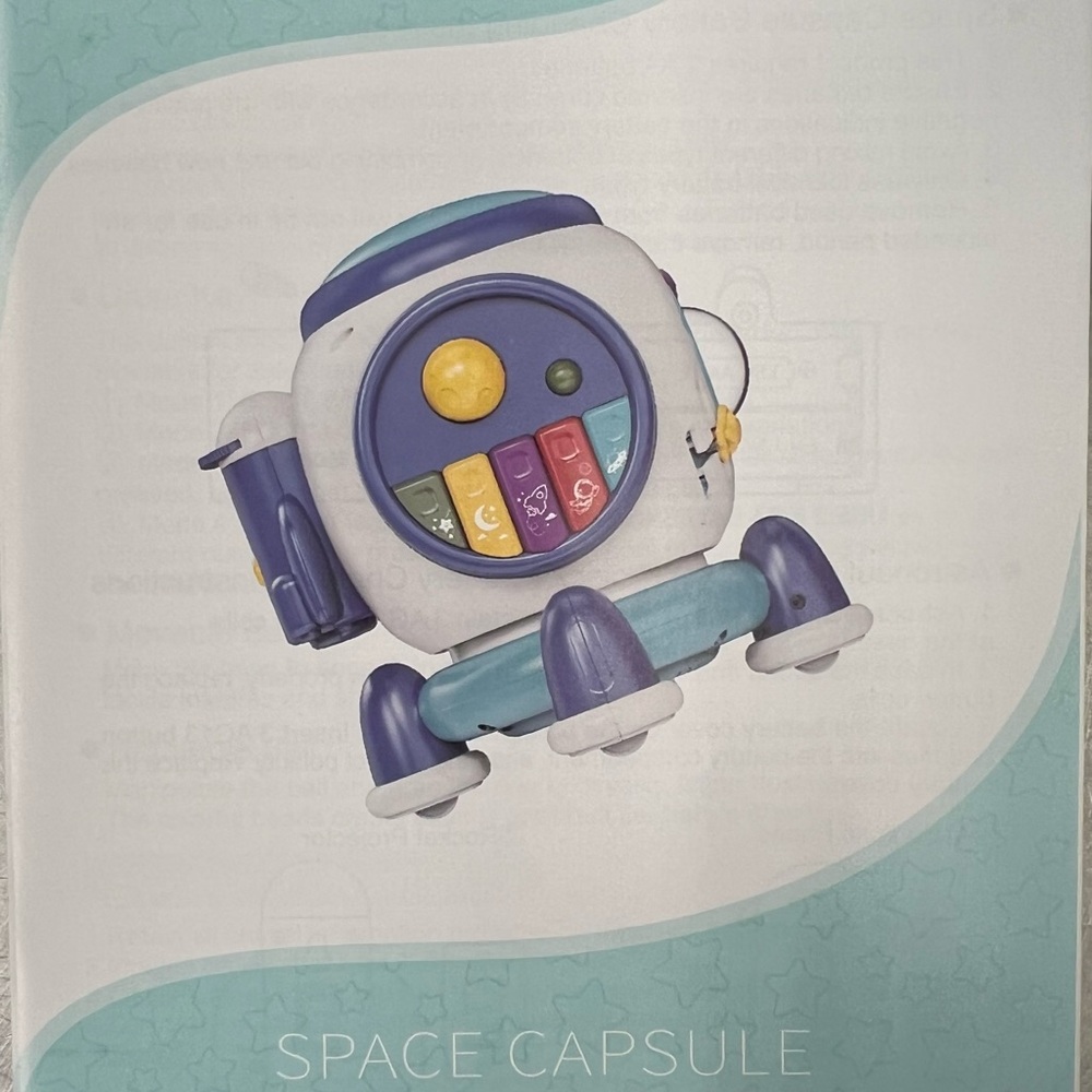 Space Capsule Activity Cube - Blue Musical Toy - Picture 7 of 9